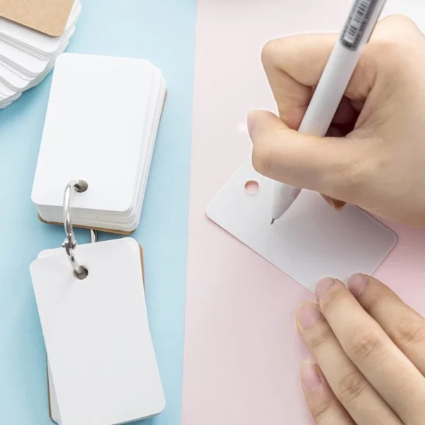 53bf51004b3348d7a5ddc732eebae4c2 Card Paper Cover Iron Ring Notepad