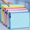 Set Of 5 A4 Mesh Zipper Bag