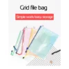 Set Of 5 A4 Mesh Zipper Bag