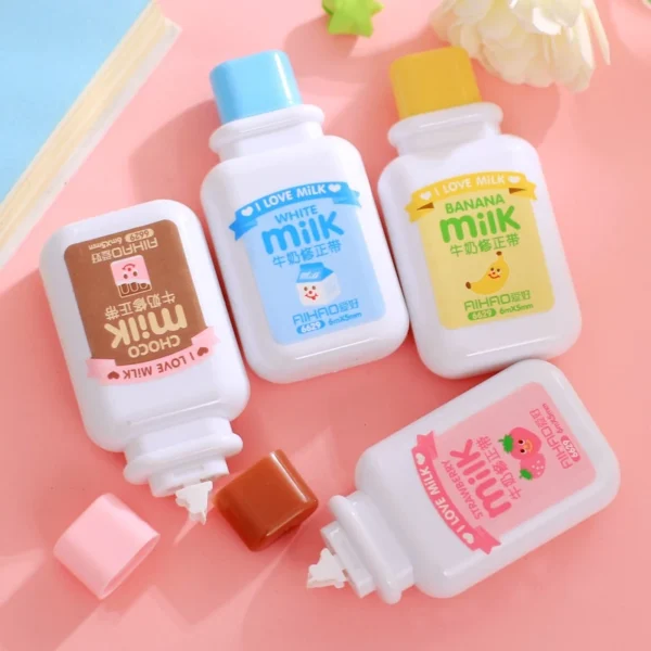 Cute Cartoon Milk Bottle Correction Tape