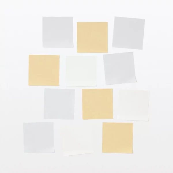 Set Of 3 MUJI Style Full Adhesive Sticky Notes