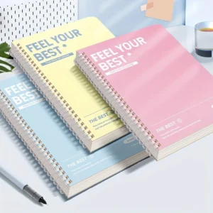 Set Of 3 Creative Minimalist A5 Coil Notebook