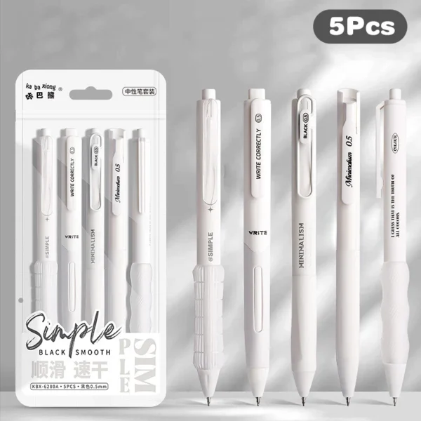 sg-11134201-7rff1-m3uexf5grh6u12 Set Of 5 Simplicity Fashion Gel Pen